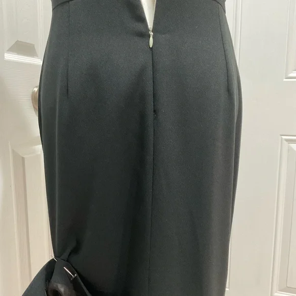 🌱NWT Talbots Women’s Maxi Black/White Shoulders Bows Details, Size 6 - Picture 9 of 13